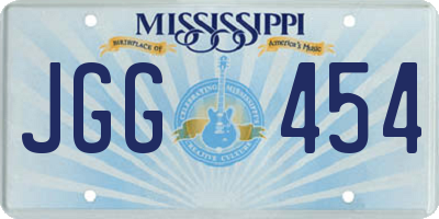 MS license plate JGG454