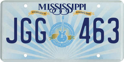 MS license plate JGG463