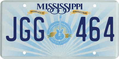 MS license plate JGG464
