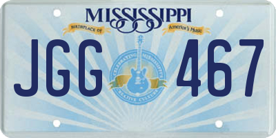 MS license plate JGG467