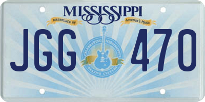 MS license plate JGG470