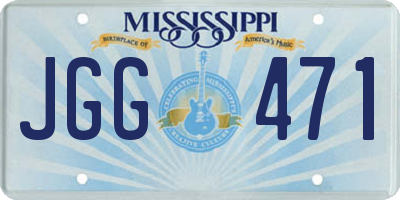 MS license plate JGG471