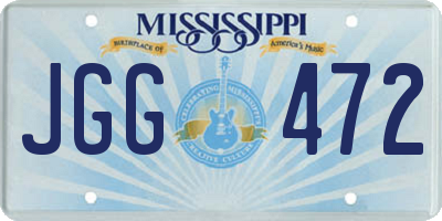 MS license plate JGG472