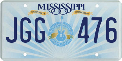 MS license plate JGG476