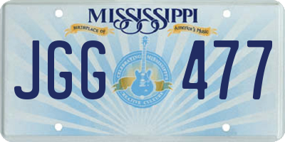 MS license plate JGG477