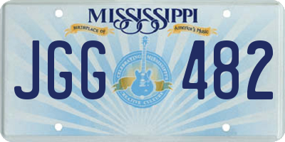 MS license plate JGG482