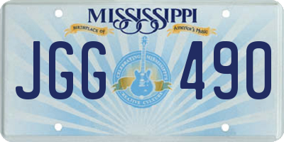 MS license plate JGG490