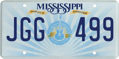 MS license plate JGG499