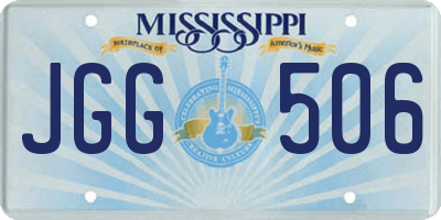 MS license plate JGG506