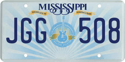 MS license plate JGG508