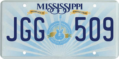 MS license plate JGG509
