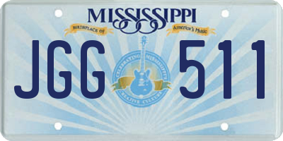 MS license plate JGG511