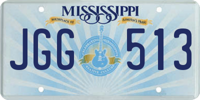 MS license plate JGG513