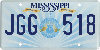 MS license plate JGG518