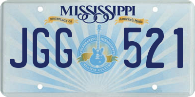 MS license plate JGG521
