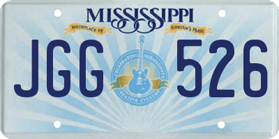 MS license plate JGG526