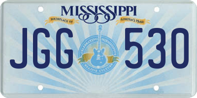 MS license plate JGG530