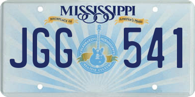 MS license plate JGG541