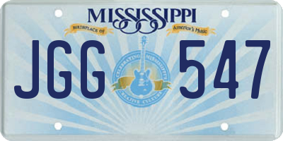 MS license plate JGG547