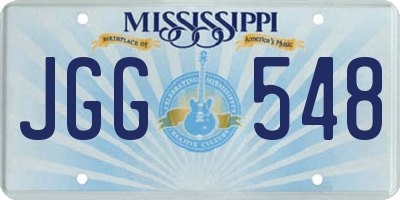 MS license plate JGG548