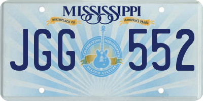 MS license plate JGG552