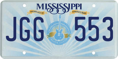 MS license plate JGG553