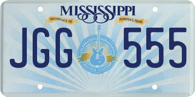 MS license plate JGG555