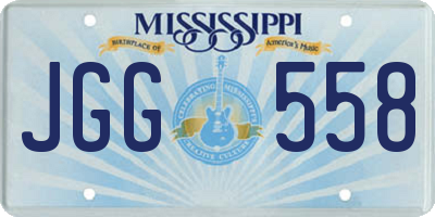 MS license plate JGG558