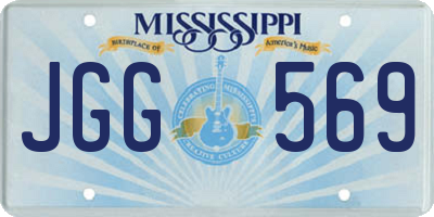 MS license plate JGG569