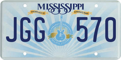 MS license plate JGG570