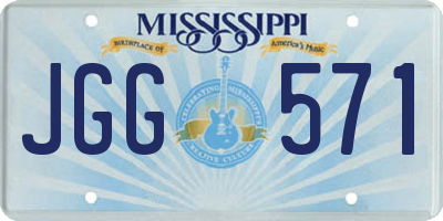 MS license plate JGG571