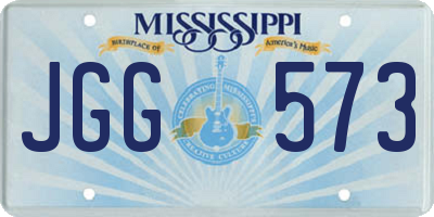 MS license plate JGG573