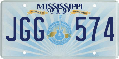 MS license plate JGG574