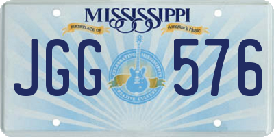 MS license plate JGG576