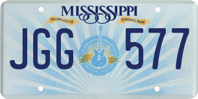 MS license plate JGG577