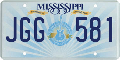 MS license plate JGG581