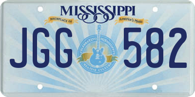 MS license plate JGG582