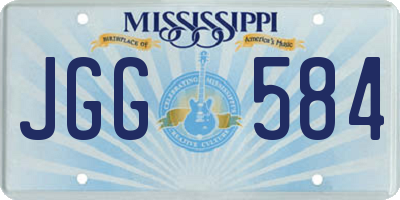 MS license plate JGG584