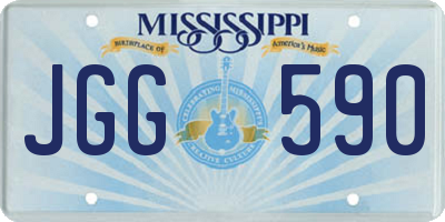 MS license plate JGG590