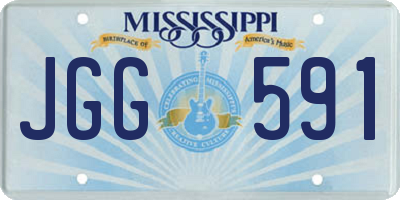MS license plate JGG591