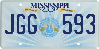 MS license plate JGG593