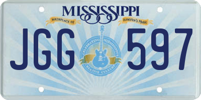 MS license plate JGG597
