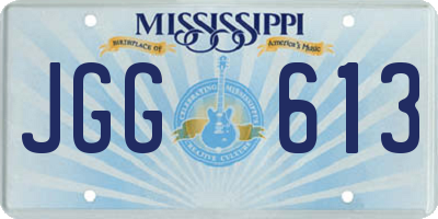 MS license plate JGG613