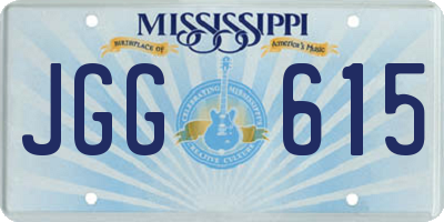 MS license plate JGG615
