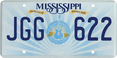 MS license plate JGG622
