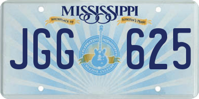 MS license plate JGG625