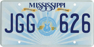 MS license plate JGG626