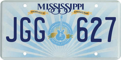 MS license plate JGG627