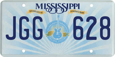 MS license plate JGG628