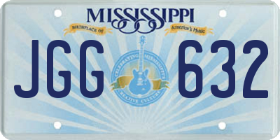 MS license plate JGG632